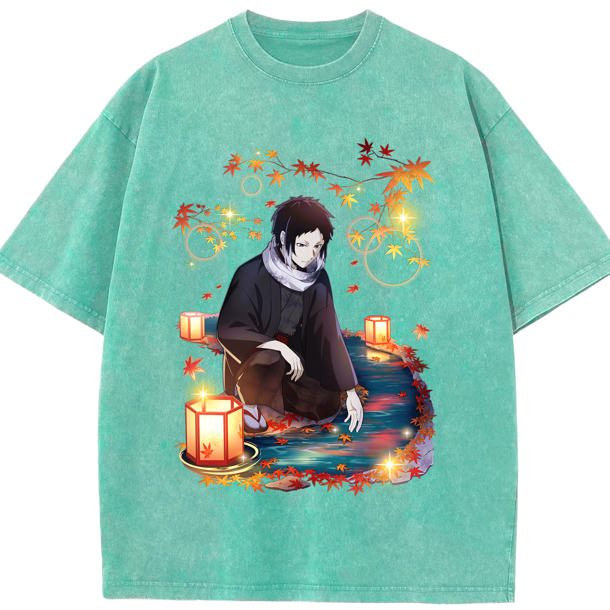 （画像用） 文豪ストレイドッグス Bungo Stray Dogs 綿100% ヴィンテージ風 半袖Tシャツ（フロントプリント）